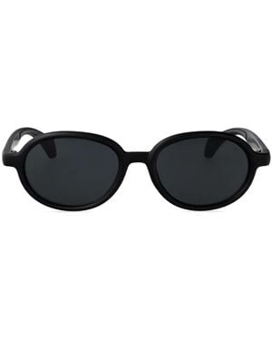 Moncler Round-Frame Sunglasses - Black