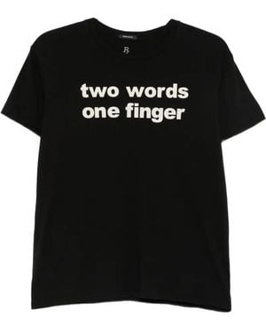 R13 T-Shirt Con Stampa - Nero