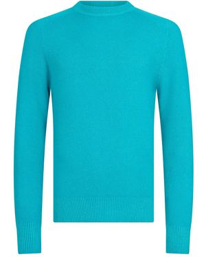 Malo Crew-Neck Jumper - Blue