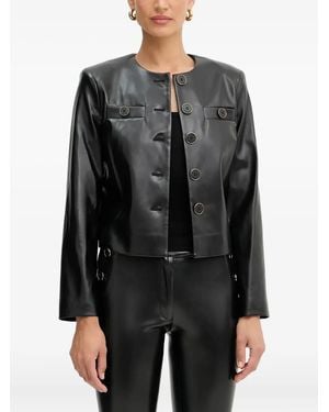 Guess Buttoned-Detail Jacket - Black