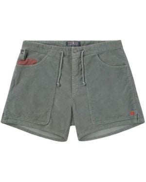 Amundsen Corduroy Drawstring Shorts - Grey