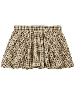 Chocoolate Minijupe À Carreaux - White