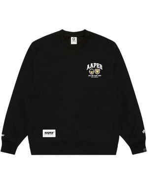 Aape By A Bathing Ape Aaper Crew-Neck Sweatshirt - Black