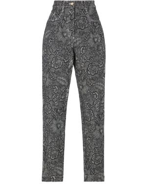 Temperley London Jean À Fleurs - Gris