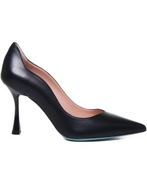 Fratelli Russo 100Mm Wavy-Instep Tapered-Toe Pumps - Blue