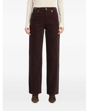 7 For All Mankind Corduroy Straight-Leg Trousers - Brown