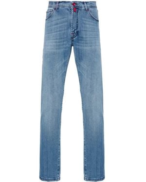 Kiton Mid-rise Straight-leg Jeans - Blue
