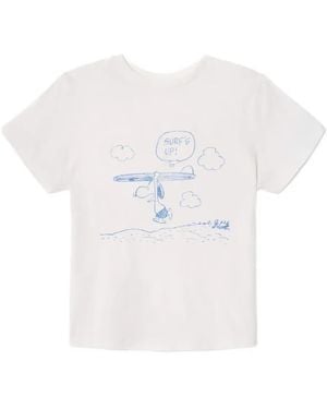 RE/DONE Snoopy Surfs Up T-Shirt - White