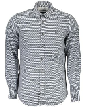 Harmont & Blaine Geometric-Pattern Button-Down Shirt - Grey