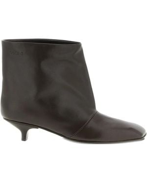 Vicini 30Mm Cizin Square-Toe Leather Ankle Boots - Black