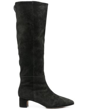 SERGIO MORETTI FIRENZE Pointed-Toe Knee-High Boots - Black