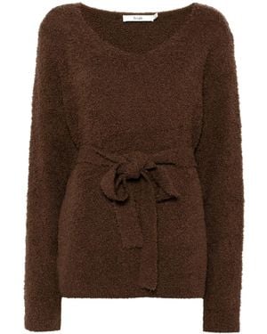 B+ AB Wrap-Around Scarf Jumper - Brown