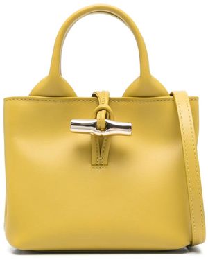 Longchamp Mini Sac À Main Le Roseau - Jaune