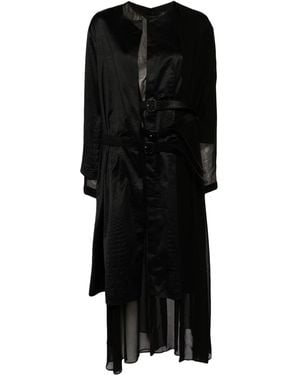 Junya Watanabe Wrap Around Belted Dress - Black