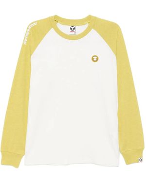 Aape By A Bathing Ape ラグランスリーブ Tシャツ - メタリック