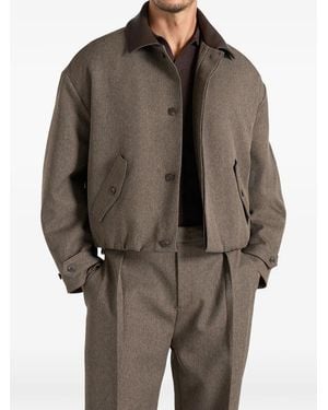 Manière De Voir Veste Bomber Cameron Oversize - Brown