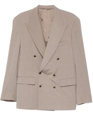 MARSĒM Double-Breasted Suit - Grey