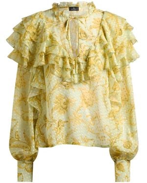 Etro Top A Fiori - Giallo