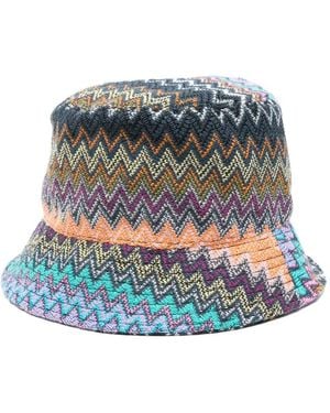 Missoni Zigzag Bucket Hat - White