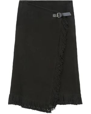 Isabel Marant タッセル スカート - ブラック