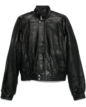 LỰU ĐẠN Leather Jacket - Black