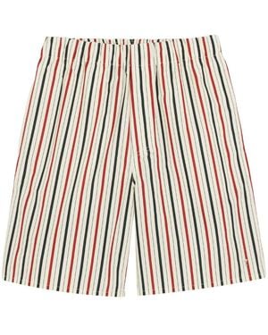 Ami Paris La Plage Ami Printed Mini Shorts - Natural