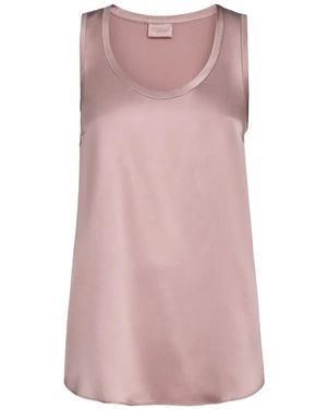 Brunello Cucinelli Satijnen Flared Top - Roze