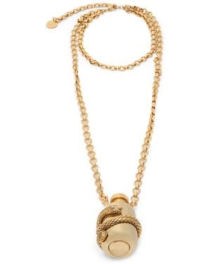 Roberto Cavalli Collar Con Colgante De Serpiente - Metálico