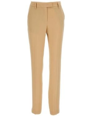 Alberto Biani Pressed-Crease Tailored Trousers - Natural