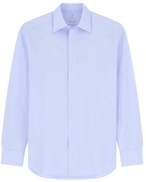 BOGGI Poloshirt Aus Japanischem Jersey Und Twill - Blau