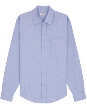 Fursac Chemise Boutonnée À Pois - Blue