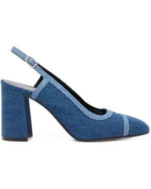 CAREL PARIS Escarpins Alizee En Jean À Bride Arrière - Blue