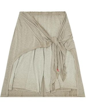DIESEL P-Ralya Knot-Detail Shorts - Natural
