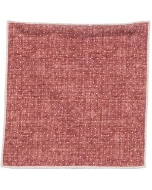 Eleventy Polka-Dot Pocket Square - Pink