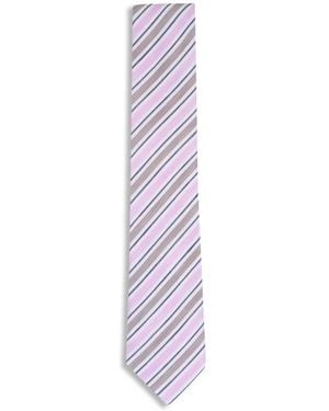 ZEGNA Striped-Pattern Tie - Purple