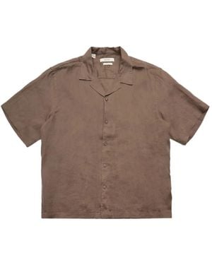 SELECTED Kylian Linen Shirt - Brown