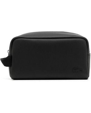 Lacoste Classic Logo-Plaque Wash Bag - Black