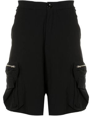 Amir Slama Zip-Pocket Cargo Shorts - Black
