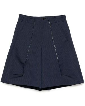 Comme des Garçons ダメージ テーラードショーツ - ブルー