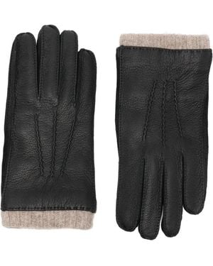 Paul Smith Leren Handschoenen - Zwart