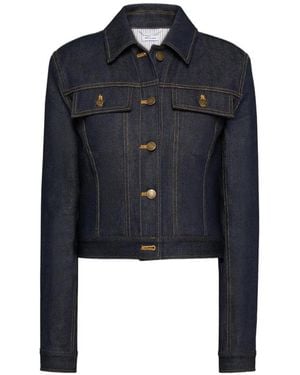 Thom Browne Selvedge Denim Shrunken Jacket - Blue