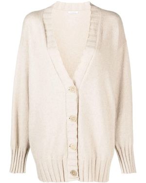 Malo Button-Up Cardigan - Natural