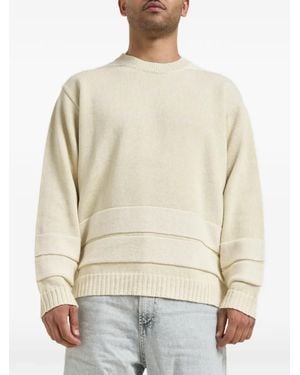 Stone Island Stripe Crew-Neck Jumper - Natural