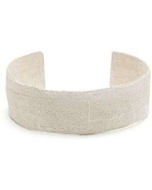 Detaj Textured Cuff Bracelet - White