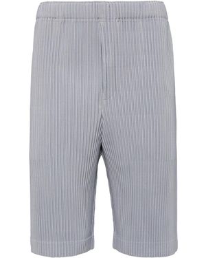 Homme Plissé Issey Miyake August Pleated Shorts - Grey