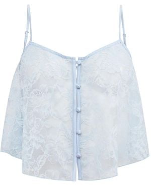 Fleur du Mal Jasmine Tank Top - Blue