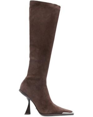 Cult Gaia 105Mm Suede Knee-High Boots - Brown