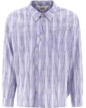Brain Dead Printed Long-Sleeve Shirt - Purple