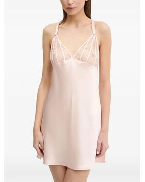 Chantelle Lace Strappy Nightdress - Pink