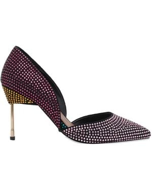 Kurt Geiger Bond Strass-Embellished Court Shoes - Purple